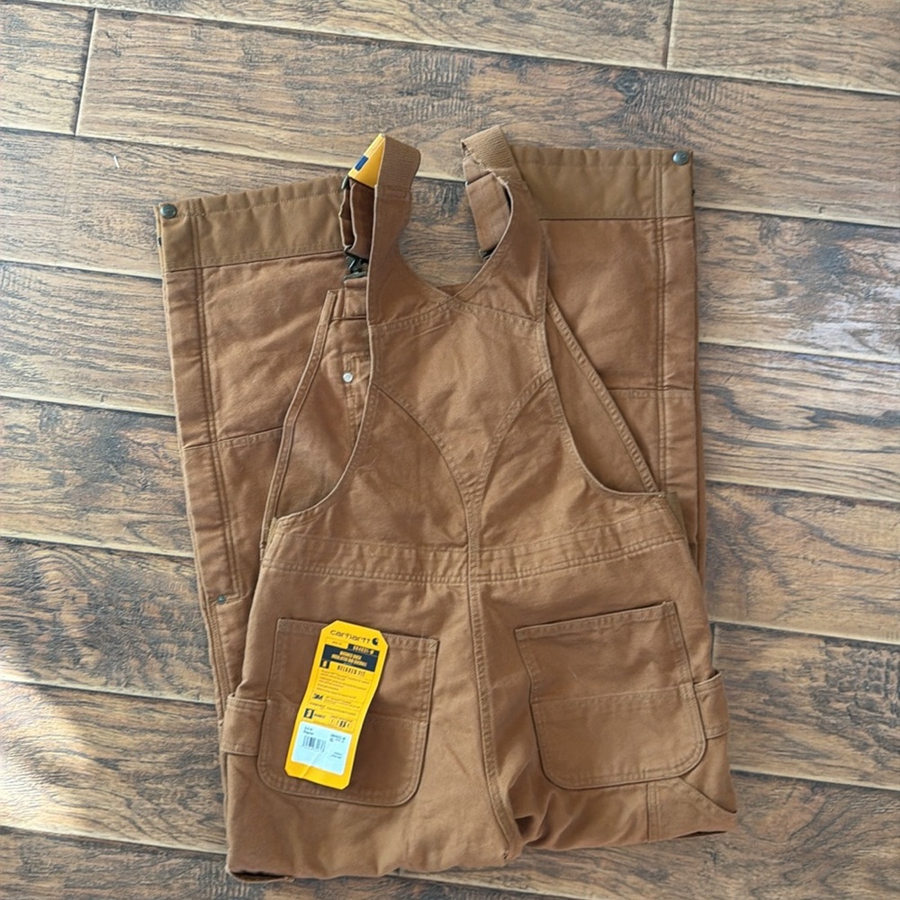 Carhartt Womens Insulated Relaxed Fit Bib Overalls - Picture 6 of 10